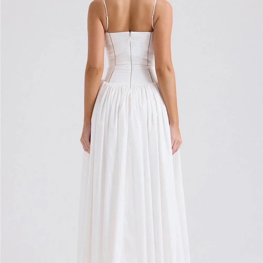 House of CB White Strapless Corset Maxi Dress - Picture 2 of 2